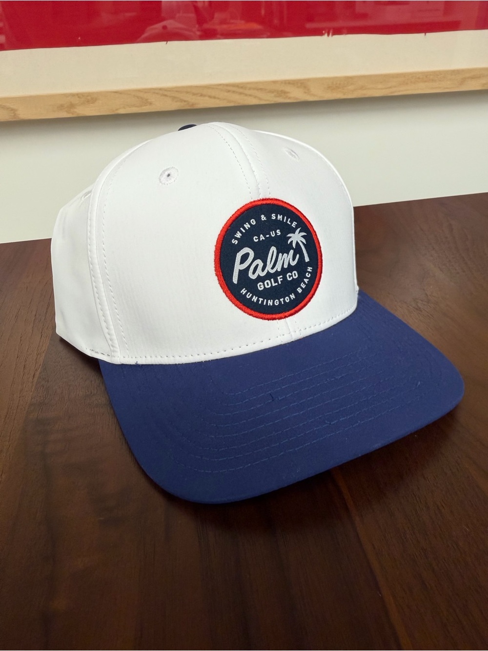 Palm Golf Co. Two-Tone White & Navy Snapback Hat
